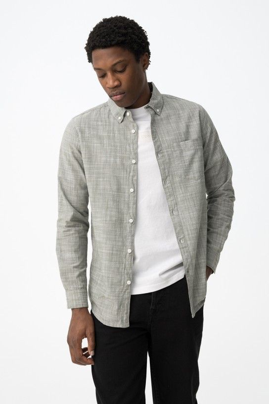 Camisa Algodón Tiffosi Kuala Verde