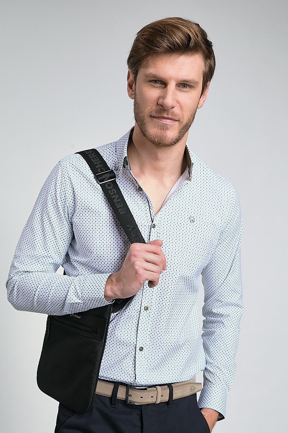 Camisa Loup Blanca-Kaki Benson&Cherry