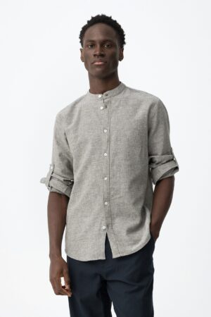 Camisa Cuello Mao CotoLino Lima