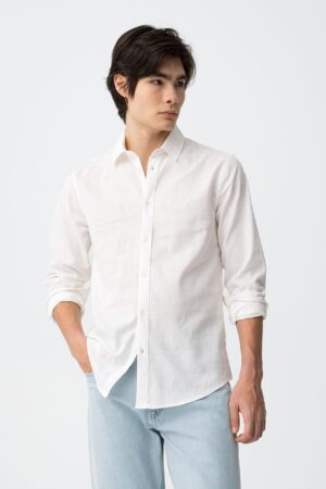Camisa Lino Porter Blanca