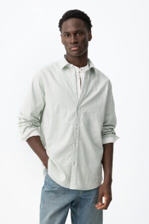 Camisa Lino Porter Pesto