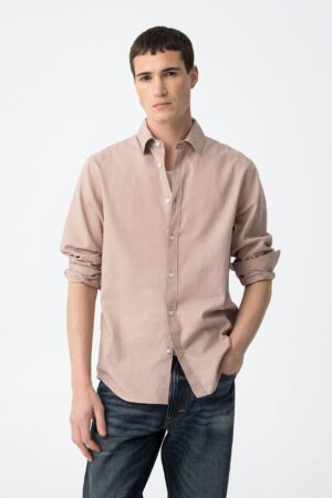 Camisa Lino Rosa